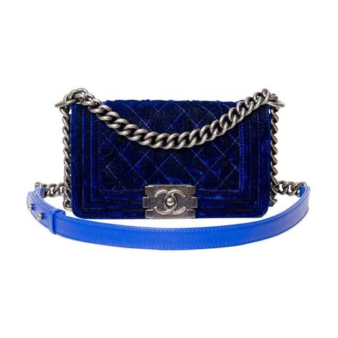 chanel boy bag colors|Chanel boy bag blue velvet.